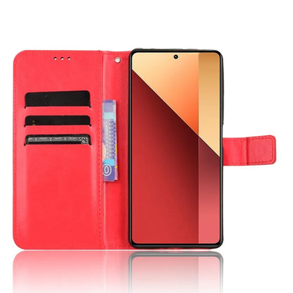 For Xiaomi Redmi Note 13 Pro 4G / Poco M6 Pro 4G Case Stand Wrist Strap Phone Cover Crazy Horse Texture
