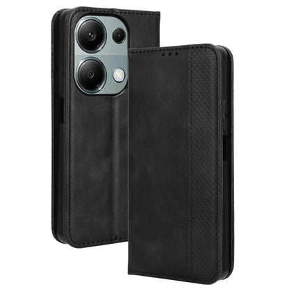 For Xiaomi Redmi Note 13 Pro 4G / Poco M6 Pro 4G Wallet Case Leather Vintage Phone Cover