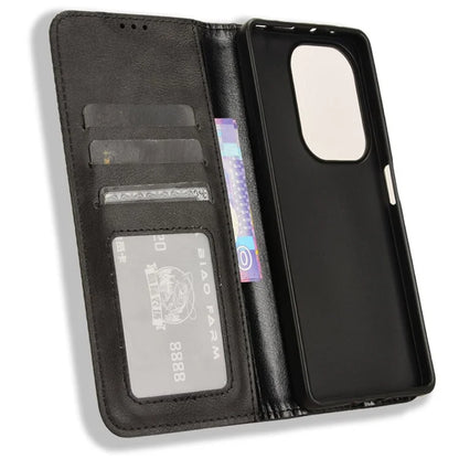For Xiaomi Redmi Note 13 Pro 4G / Poco M6 Pro 4G Wallet Case Leather Vintage Phone Cover