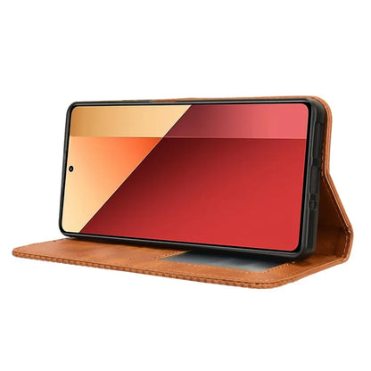 For Xiaomi Redmi Note 13 Pro 4G / Poco M6 Pro 4G Wallet Case Leather Vintage Phone Cover