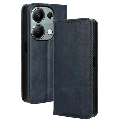 For Xiaomi Redmi Note 13 Pro 4G / Poco M6 Pro 4G Wallet Case Leather Vintage Phone Cover