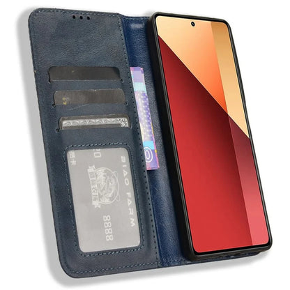 For Xiaomi Redmi Note 13 Pro 4G / Poco M6 Pro 4G Wallet Case Leather Vintage Phone Cover