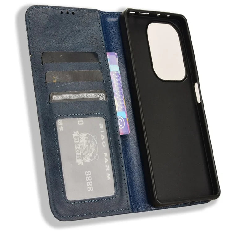 For Xiaomi Redmi Note 13 Pro 4G / Poco M6 Pro 4G Wallet Case Leather Vintage Phone Cover