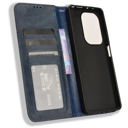 For Xiaomi Redmi Note 13 Pro 4G / Poco M6 Pro 4G Wallet Case Leather Vintage Phone Cover