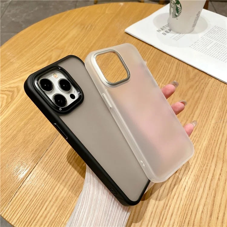 For iPhone 15 Pro Phone Case Metal Lens Frame Protective Cover