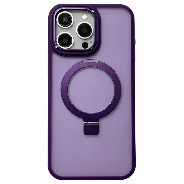 For iPhone 15 Pro Max Magnetic Case Shockproof Phone Cover Ring Holder Kickstand