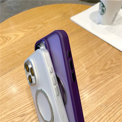 For iPhone 15 Pro Max Magnetic Case Shockproof Phone Cover Ring Holder Kickstand