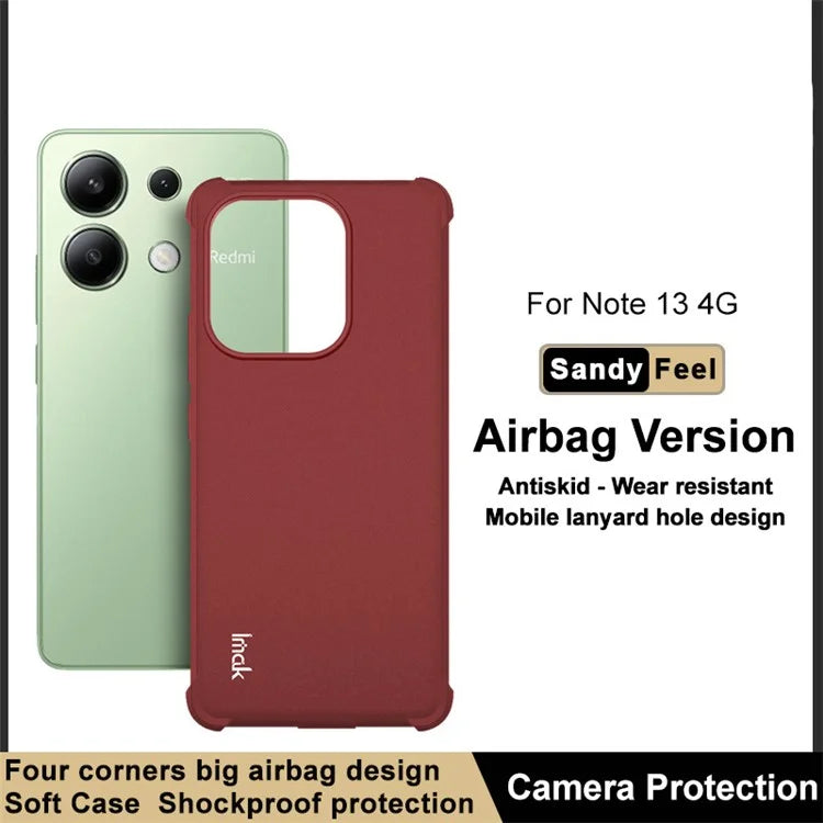 IMAK For Xiaomi Redmi Note 13 4G TPU Case Reinforced Corners Protection Phone Cover
