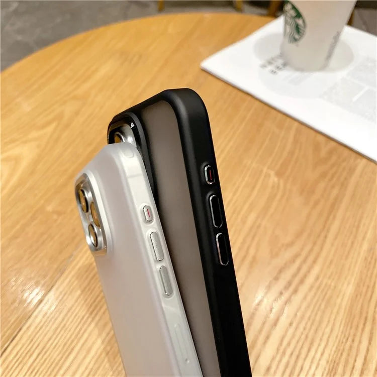 For iPhone 15 Pro Max Case Metal Lens Frame Shockproof Protective Phone Cover