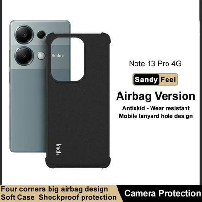 IMAK For Xiaomi Redmi Note 13 Pro 4G / Poco M6 Pro 4G Case Matte TPU Phone Cover Corners Fall Protection