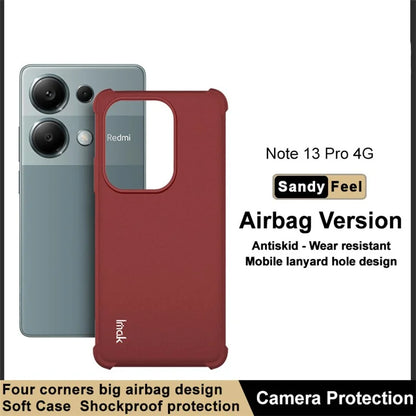 IMAK For Xiaomi Redmi Note 13 Pro 4G / Poco M6 Pro 4G Case Matte TPU Phone Cover Corners Fall Protection