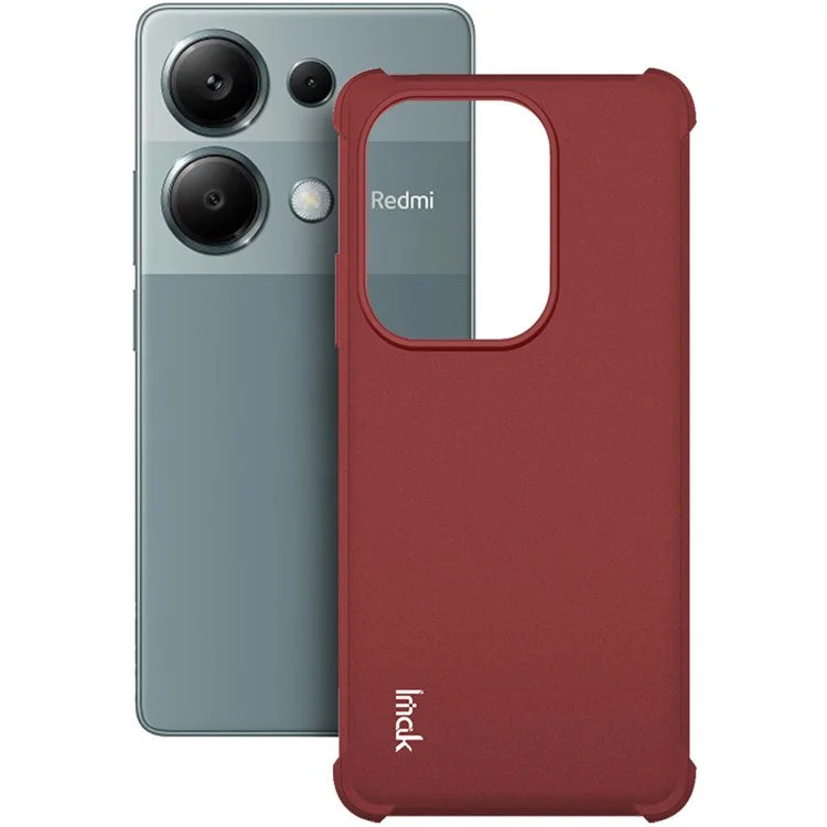 IMAK For Xiaomi Redmi Note 13 Pro 4G / Poco M6 Pro 4G Case Matte TPU Phone Cover Corners Fall Protection