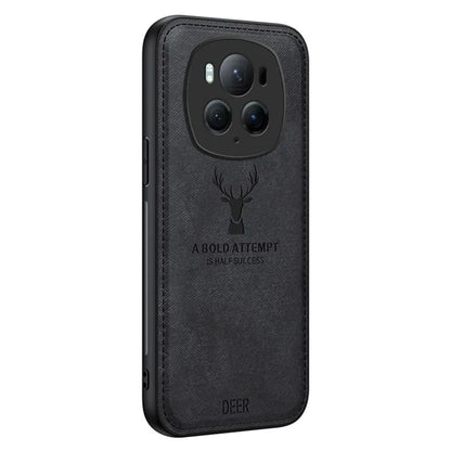 For Honor Magic6 Pro 5G Back Case Deer Pattern PU+PC+TPU Anti-scratch Phone Cover