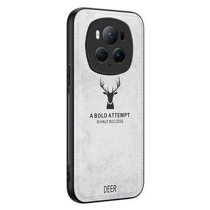 For Honor Magic6 Pro 5G Back Case Deer Pattern PU+PC+TPU Anti-scratch Phone Cover
