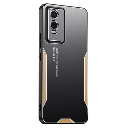 For vivo Y76s Cell Phone Case Aluminium Alloy Matte Back Shell
