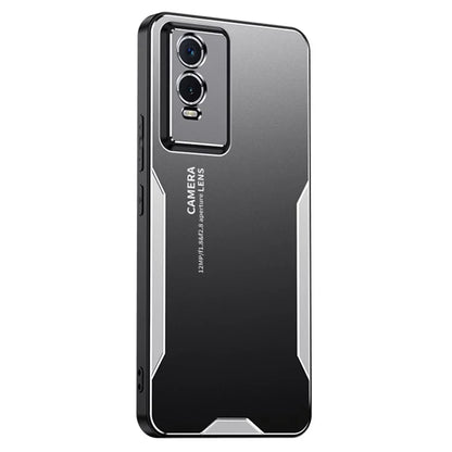 For vivo Y76s Cell Phone Case Aluminium Alloy Matte Back Shell
