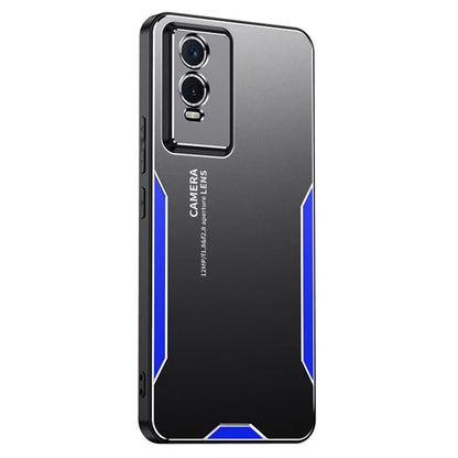 For vivo Y76s Cell Phone Case Aluminium Alloy Matte Back Shell