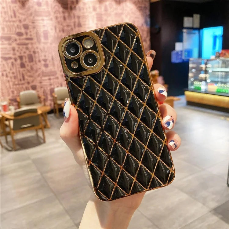 For iPhone 14 Plus Case 6D Electroplating Drop-proof TPU Smart Phone Cover