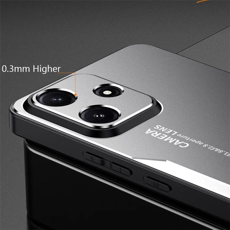 For Xiaomi Redmi Note 12R 5G Metal Phone Case Military Grade Protection Back Shell