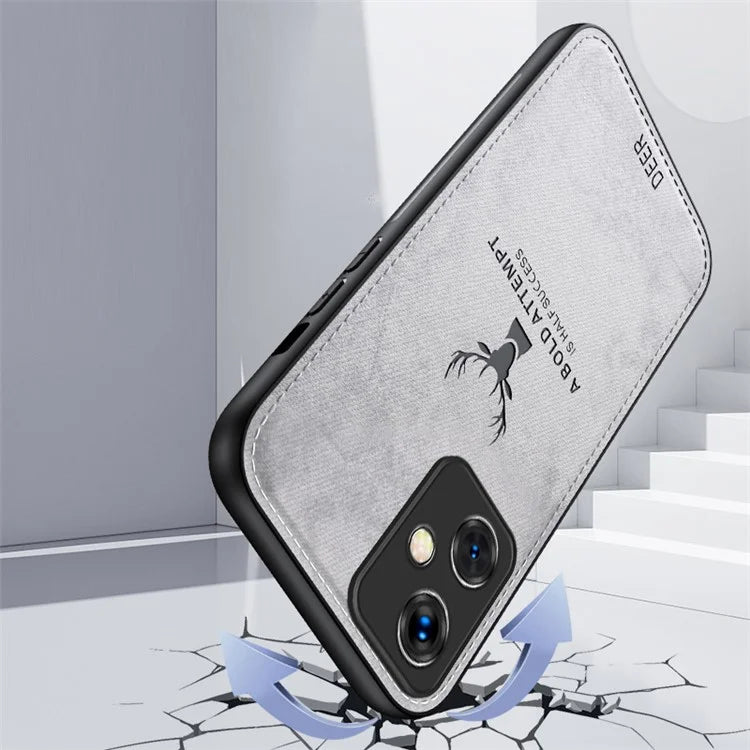 For Xiaomi Redmi 13C 5G Back Case Deer Pattern TPU+PC+PU Anti-drop Phone Cover