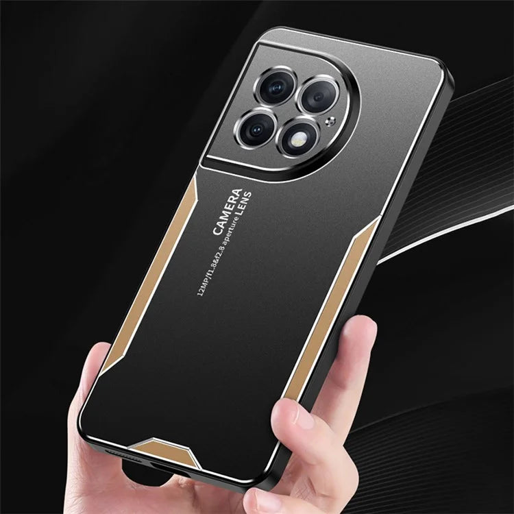 Case for OnePlus Ace 2 Pro 5G Shell Matte PC+TPU+Aluminum Alloy Phone Protector