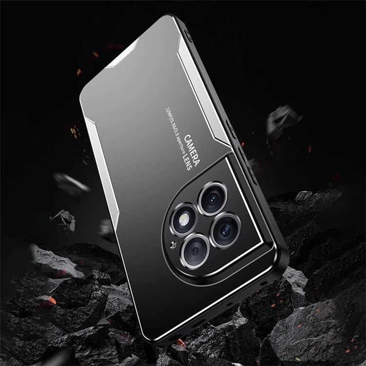 Case for OnePlus Ace 2 Pro 5G Shell Matte PC+TPU+Aluminum Alloy Phone Protector