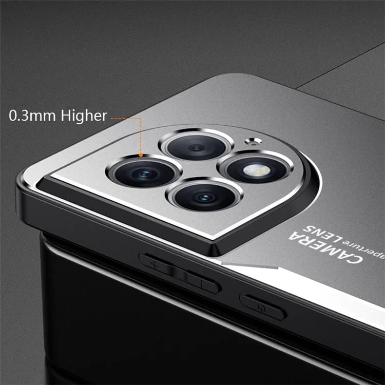 Case for OnePlus Ace 2 Pro 5G Shell Matte PC+TPU+Aluminum Alloy Phone Protector