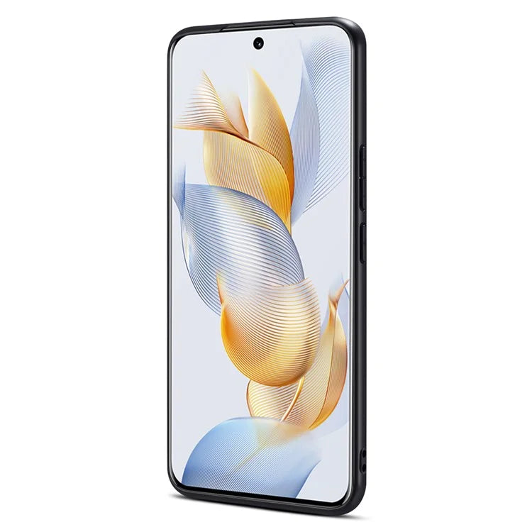 For Honor 90 Flower Pattern Leather Case Card Holder Kickstand Shockproof Cover