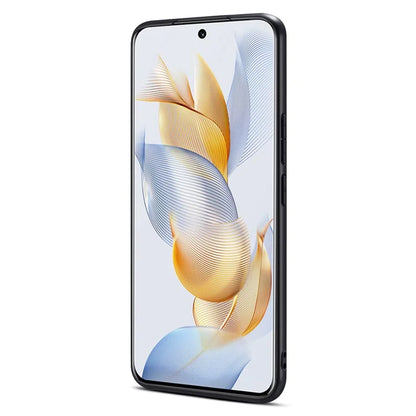 For Honor 90 Flower Pattern Leather Case Card Holder Kickstand Shockproof Cover