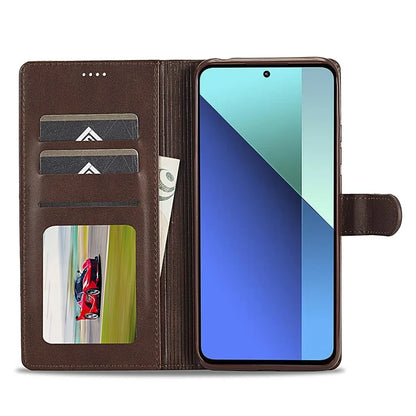 LC.IMEEKE For Xiaomi Redmi Note 13 4G Wallet Case Calf Texture Leather Folio Phone Cover