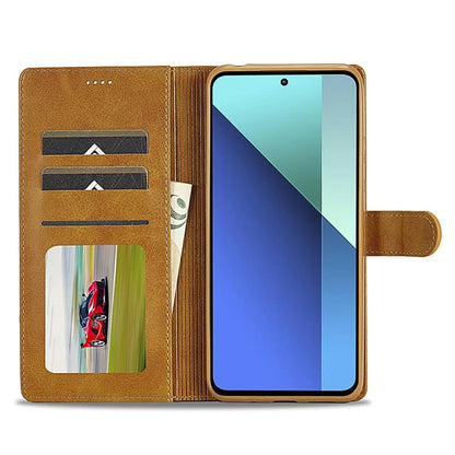 LC.IMEEKE For Xiaomi Redmi Note 13 4G Wallet Case Calf Texture Leather Folio Phone Cover