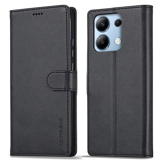 LC.IMEEKE For Xiaomi Redmi Note 13 Pro 4G / Poco M6 Pro 4G Leather Case Folio Stand View Phone Cover