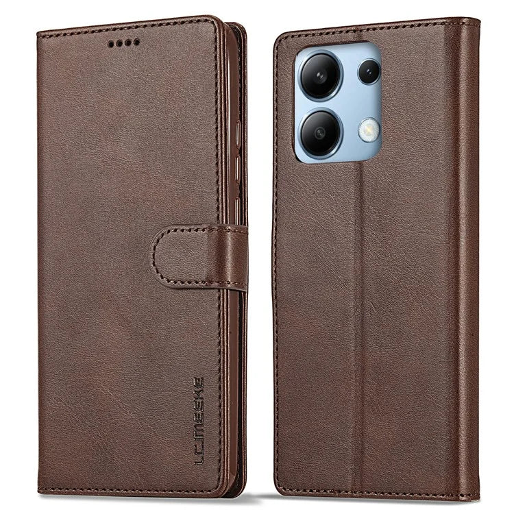 LC.IMEEKE For Xiaomi Redmi Note 13 Pro 4G / Poco M6 Pro 4G Leather Case Folio Stand View Phone Cover