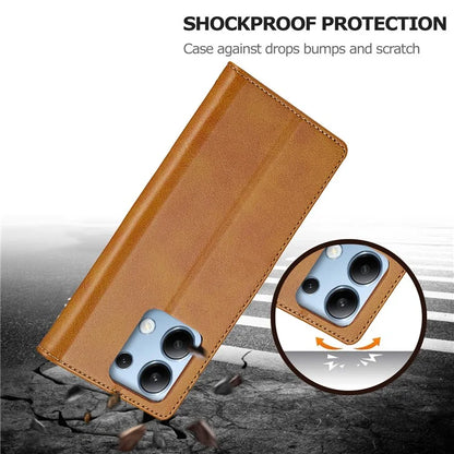 LC.IMEEKE For Xiaomi Redmi Note 13 Pro 4G / Poco M6 Pro 4G Leather Case Folio Stand View Phone Cover