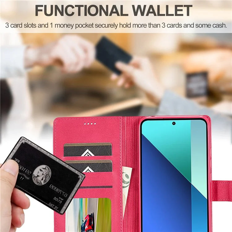 LC.IMEEKE For Xiaomi Redmi Note 13 Pro 4G / Poco M6 Pro 4G Leather Case Folio Stand View Phone Cover