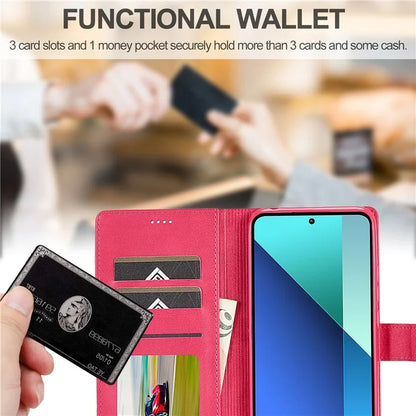 LC.IMEEKE For Xiaomi Redmi Note 13 Pro 4G / Poco M6 Pro 4G Leather Case Folio Stand View Phone Cover