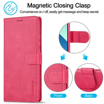 LC.IMEEKE For Xiaomi Redmi Note 13 Pro 4G / Poco M6 Pro 4G Leather Case Folio Stand View Phone Cover