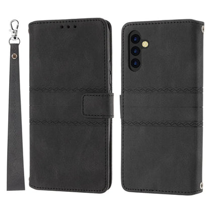 For Samsung Galaxy S24+ Phone Case Anti-scratch PU Leather+TPU Imprinted Cover
