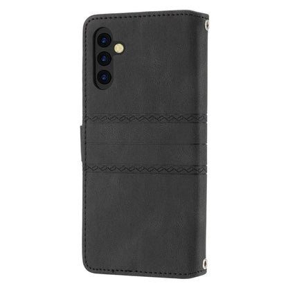 For Samsung Galaxy S24+ Phone Case Anti-scratch PU Leather+TPU Imprinted Cover