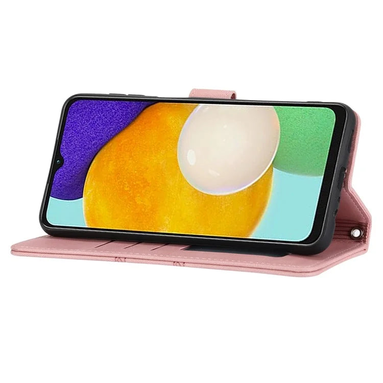 For Samsung Galaxy S24+ Phone Case Anti-scratch PU Leather+TPU Imprinted Cover