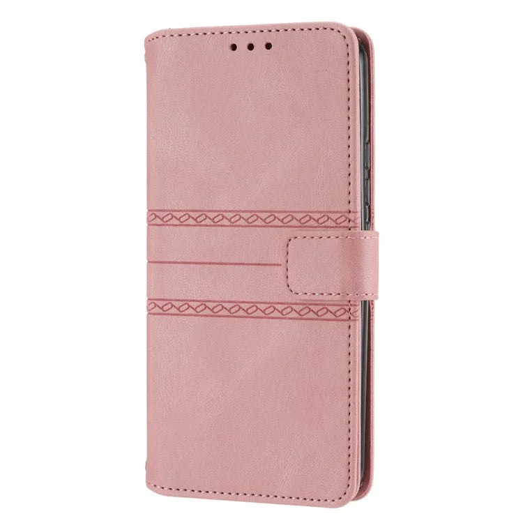 For Samsung Galaxy S24+ Phone Case Anti-scratch PU Leather+TPU Imprinted Cover