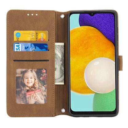 For Samsung Galaxy S24+ Phone Case Anti-scratch PU Leather+TPU Imprinted Cover