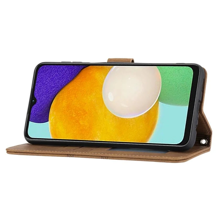 For Samsung Galaxy S24+ Phone Case Anti-scratch PU Leather+TPU Imprinted Cover