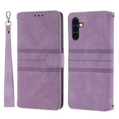 For Samsung Galaxy S24+ Phone Case Anti-scratch PU Leather+TPU Imprinted Cover