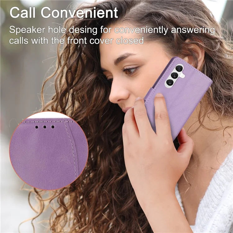 For Samsung Galaxy A15 4G / A15 5G Case Zipper Pocket Phone Protector with Crossbody Shoulder Strap