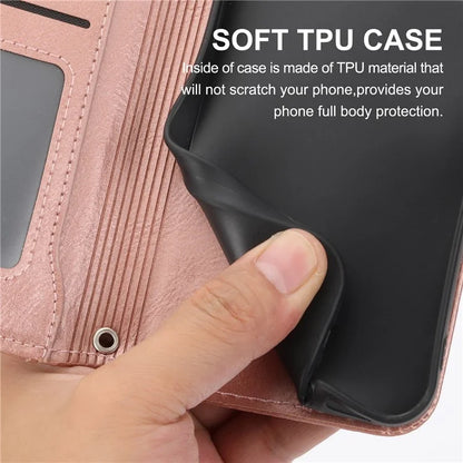 For Samsung Galaxy A15 4G / A15 5G Case Zipper Pocket Phone Protector with Crossbody Shoulder Strap