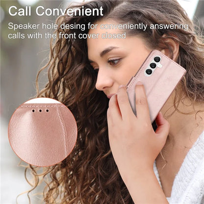 For Samsung Galaxy A15 4G / A15 5G Case Zipper Pocket Phone Protector with Crossbody Shoulder Strap