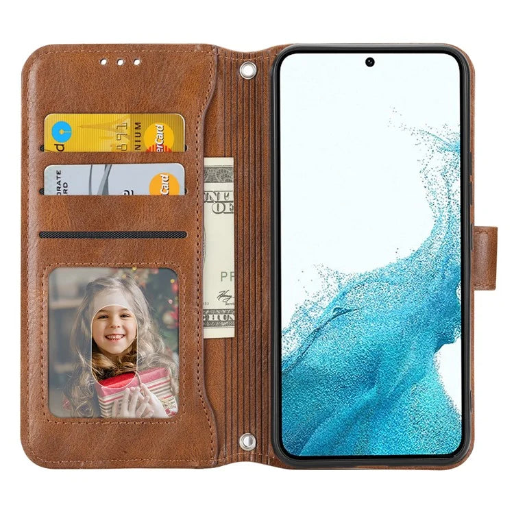 For Samsung Galaxy A15 4G / A15 5G Case Zipper Pocket Phone Protector with Crossbody Shoulder Strap