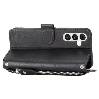 For Samsung Galaxy A15 4G / A15 5G Case Zipper Pocket Phone Protector with Crossbody Shoulder Strap