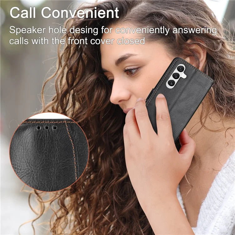 For Samsung Galaxy A15 4G / A15 5G Case Zipper Pocket Phone Protector with Crossbody Shoulder Strap